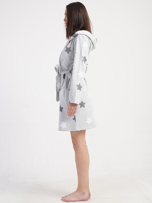 Купить Байковый халат женский на запах с капюшоном VIENETTA 5010460233 в Украина в Lingerie.ua - Одяг для дому та відпочинку, Фото 12