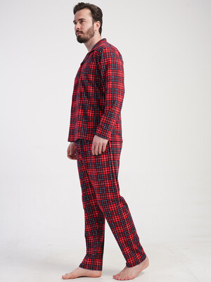 Купить Хлопковая классическая пижама с длинным рукавом VIENETTA MAN 5010363029 в Украина в Lingerie.ua - Одяг для дому та відпочинку, Фото 7