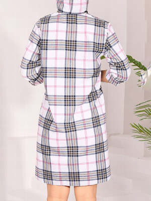 Купить Фланелевый халат на пуговицах с капюшоном JEN 05235 в Украина в Lingerie.ua - Одяг для дому та відпочинку, Фото 2