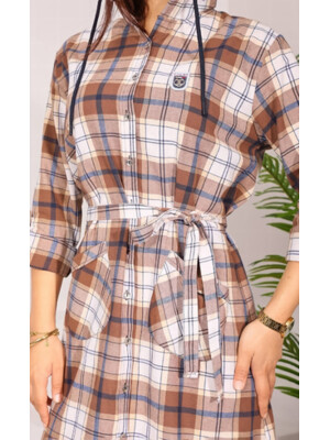 Купить Фланелевый халат на пуговицах с капюшоном JEN 05235 в Украина в Lingerie.ua - Одяг для дому та відпочинку, Фото 7