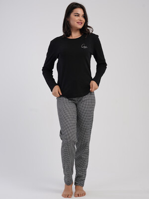 Купить Бавовняний домашній комплект з довгим рукавом VIENETTA 5033632428 в Украина в Lingerie.ua - Одяг для дому та відпочинку, Фото 4