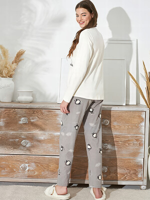 Купить Хлопковый домашний комплект с брюками SEVIM 14973 в Украина в Lingerie.ua - Одяг для дому та відпочинку, Фото 2