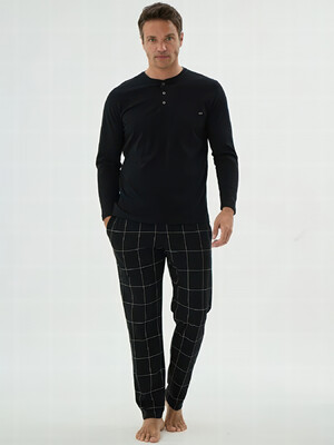 Купить Бавовняний домашній комплект з довгим рукавом SVMAN 9638 в Украина