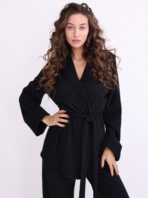 Купить Теплый шерстяной костюм из кардигана и брюк LINGERIE 170819 в Украина в Lingerie.ua - Одяг для дому та відпочинку, Фото 2