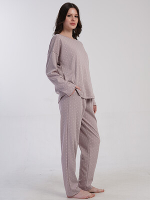 Купить Хлопковый домашний комплект с длинным рукавом VIENETTA 5030171405 в Украина в Lingerie.ua - Одяг для дому та відпочинку, Фото 4