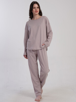 Купить Хлопковый домашний комплект с длинным рукавом VIENETTA 5030171405 в Украина в Lingerie.ua - Одяг для дому та відпочинку, Фото 6