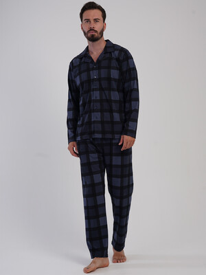 Купить Хлопковая классическая пижама с длинным рукавом VIENETTA MAN 5031850826 в Украина в Lingerie.ua - Одяг для дому та відпочинку, Фото 2