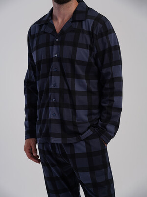 Купить Хлопковая классическая пижама с длинным рукавом VIENETTA MAN 5031850826 в Украина в Lingerie.ua - Одяг для дому та відпочинку, Фото 5