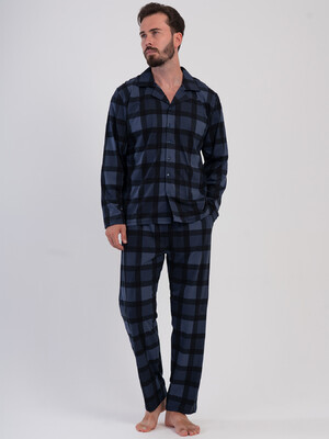 Купить Хлопковая классическая пижама с длинным рукавом VIENETTA MAN 5031850826 в Украина в Lingerie.ua - Одяг для дому та відпочинку, Фото 6