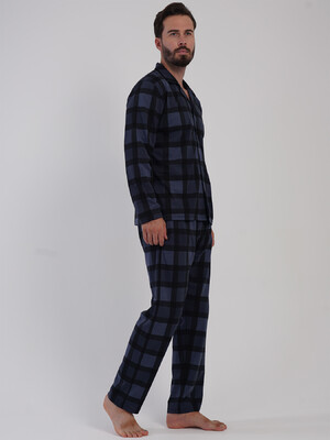 Купить Хлопковая классическая пижама с длинным рукавом VIENETTA MAN 5031850826 в Украина в Lingerie.ua - Одяг для дому та відпочинку, Фото 7