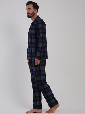 Купить Хлопковая классическая пижама с длинным рукавом VIENETTA MAN 5031850826 в Украина в Lingerie.ua - Одяг для дому та відпочинку, Фото 9