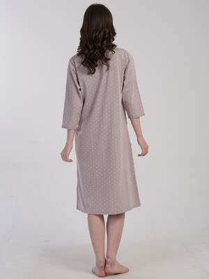 Купить Бавовняний халат жіночий на блискавці VIENETTA 5030221405 в Украина в Lingerie.ua - Одяг для дому та відпочинку, Фото 4