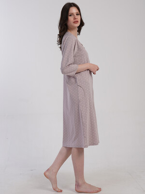 Купить Бавовняний халат жіночий на блискавці VIENETTA 5030221405 в Украина в Lingerie.ua - Одяг для дому та відпочинку, Фото 5