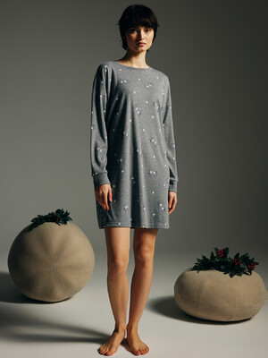 Купить Бавовняна домашня туніка з довгим рукавом HAYS 62168 в Украина в Lingerie.ua - Одяг для дому та відпочинку, Фото 4