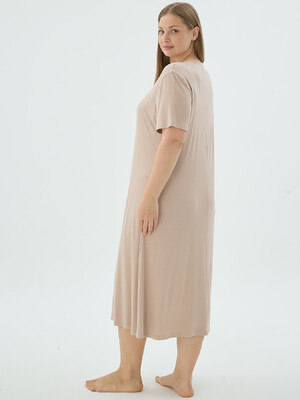 Купить Віскозна туніка великого розміру з мереживом SEVIM 17358 в Украина в Lingerie.ua - Одяг для дому та відпочинку, Фото 3