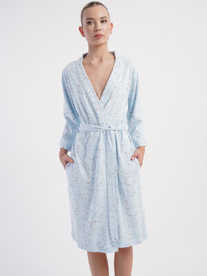 Купить Трикотажний халат жіночий з довгим рукавом VIENETTA 5032380483 в Украина в Lingerie.ua - Одяг для дому та відпочинку, Фото 8