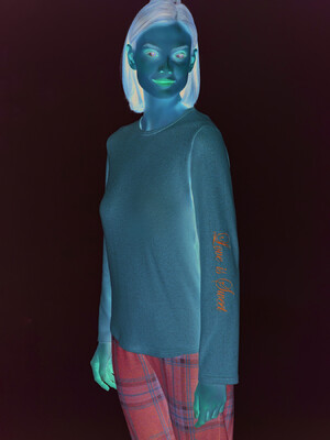 Купить Домашний костюм с длинным рукавом и брюками в клетку SEVIM 16989 в Украина в Lingerie.ua - Одяг для дому та відпочинку, Фото 3