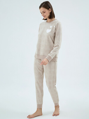 Купить Трикотажний домашній комплект з довгим рукавом SEVIM 17023 в Украина в Lingerie.ua - Одяг для дому та відпочинку, Фото 2