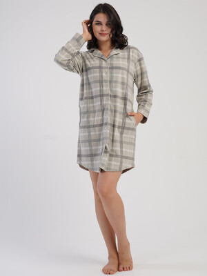 Флісовий короткий халат на ґудзиках VIENETTA 1618491130