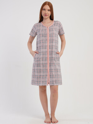 Хлопковый халат большого размера на молнии VIENETTA 5071532057