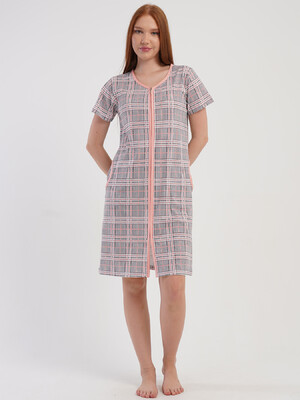 Купить Хлопковый халат большого размера на молнии VIENETTA 5071532057 в Украина в Lingerie.ua - Одяг для дому та відпочинку, Фото 5