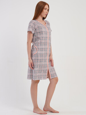 Купить Хлопковый халат большого размера на молнии VIENETTA 5071532057 в Украина в Lingerie.ua - Одяг для дому та відпочинку, Фото 7