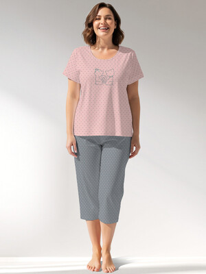 Купить Летний хлопковый комплект большого размера VIENETTA 5090081248 в Украина в Lingerie.ua - Одяг для дому та відпочинку, Фото 2