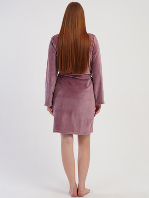 Купить Велюровий халат жіночий з довгим рукавом VIENETTA 5070202126 в Украина в Lingerie.ua - Одяг для дому та відпочинку, Фото 8