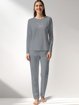 Купить Хлопковый домашний женский комплект с длинным рукавом VIENETTA 5090031248 в Украина