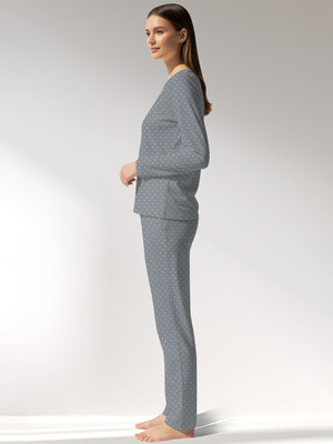 Купить Хлопковый домашний женский комплект с длинным рукавом VIENETTA 5090031248 в Украина в Lingerie.ua - Одяг для дому та відпочинку, Фото 2