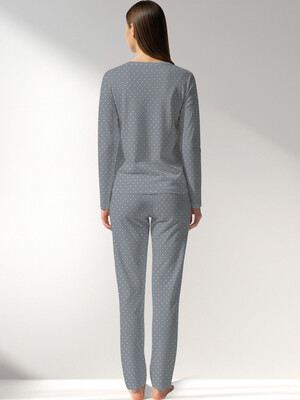 Купить Хлопковый домашний женский комплект с длинным рукавом VIENETTA 5090031248 в Украина в Lingerie.ua - Одяг для дому та відпочинку, Фото 3