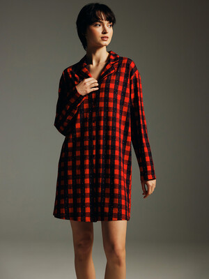 Купить Хлопковый халат женский на пуговицах HAYS 62125 в Украина