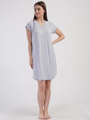 Купить Ночная сорочка большого размера из вискозы VIENETTA 4093021820 в Украина в Lingerie.ua - Одяг для дому та відпочинку, Фото 3