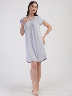 Купить Ночная сорочка большого размера из вискозы VIENETTA 4093021820 в Украина в Lingerie.ua - Одяг для дому та відпочинку, Фото 5
