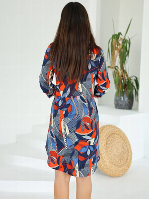 Купить Летнее платье на пуговицах с длинным рукавом JEN 05181 в Украина в Lingerie.ua - Одяг для дому та відпочинку, Фото 3