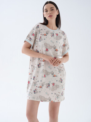 Купить Туника хлопковая с коротким рукавом свободного кроя HAYS 70187 в Украина в Lingerie.ua - Одяг для дому та відпочинку, Фото 5