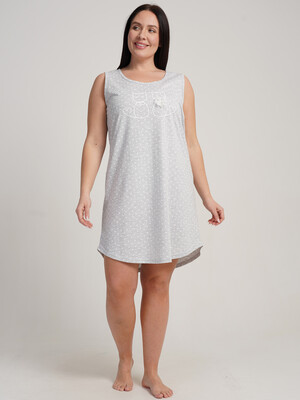 Купить Домашняя туника большого размера без рукавов VIENETTA 5110260451 в Украина в Lingerie.ua - Одяг для дому та відпочинку, Фото 4