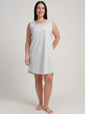 Купить Домашняя туника большого размера без рукавов VIENETTA 5110260451 в Украина в Lingerie.ua - Одяг для дому та відпочинку, Фото 6