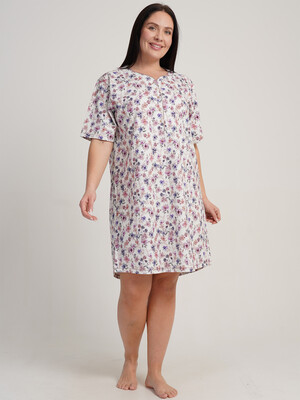 Купить Бавовняна домашня туніка великого розміру VIENETTA 5110220601 в Украина в Lingerie.ua - Одяг для дому та відпочинку, Фото 3