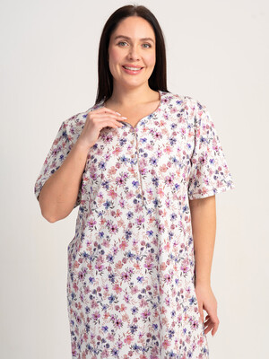 Купить Бавовняна домашня туніка великого розміру VIENETTA 5110220601 в Украина в Lingerie.ua - Одяг для дому та відпочинку, Фото 5