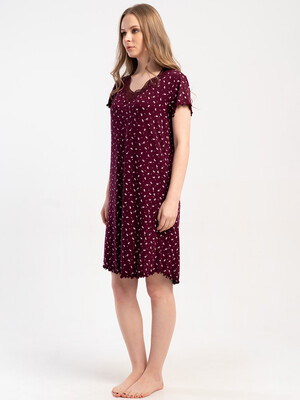 Купить Ночная сорочка из вискозы с коротким рукавом VIENETTA 5120621327 в Украина в Lingerie.ua - Одяг для дому та відпочинку, Фото 2