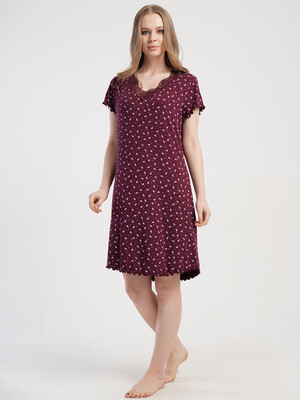 Купить Ночная сорочка из вискозы с коротким рукавом VIENETTA 5120621327 в Украина в Lingerie.ua - Одяг для дому та відпочинку, Фото 3