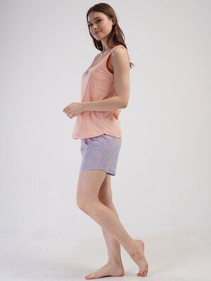 Купить Хлопковый домашний комплект из майки и шорт VIENETTA 4090411584 в Украина в Lingerie.ua - Одяг для дому та відпочинку, Фото 2