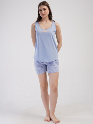 Купить Хлопковый домашний комплект из майки и шорт VIENETTA 4090411584 в Украина в Lingerie.ua - Одяг для дому та відпочинку, Фото 3