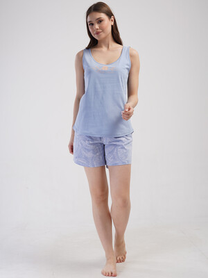 Купить Хлопковый домашний комплект из майки и шорт VIENETTA 4090411584 в Украина в Lingerie.ua - Одяг для дому та відпочинку, Фото 4
