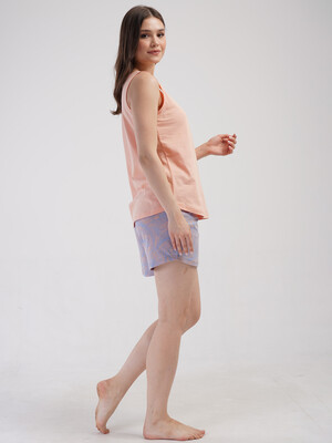 Купить Хлопковый домашний комплект из майки и шорт VIENETTA 4090411584 в Украина в Lingerie.ua - Одяг для дому та відпочинку, Фото 6