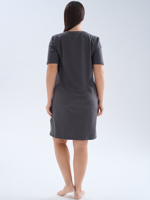 Купить Хлопковая домашняя туника большого размера HAYS 70260 в Украина в Lingerie.ua - Одяг для дому та відпочинку, Фото 3