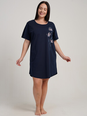 Купить Хлопковая туника большого размера с коротким рукавом VIENETTA 6010410000 в Украина