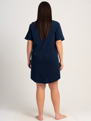 Купить Хлопковая туника большого размера с коротким рукавом VIENETTA 6010410000 в Украина в Lingerie.ua - Одяг для дому та відпочинку, Фото 2