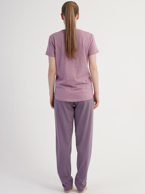 Купить Бавовняний домашній комплект з коротким рукавом (футболка + штани) VIENETTA 6011390000 в Украина в Lingerie.ua - Одяг для дому та відпочинку, Фото 5